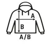 Guía de tallas sudadera
